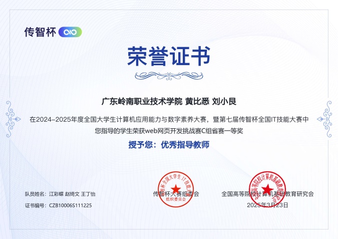 C:\Users\Administrator\Desktop\传智杯素材\省赛奖状\vivid省赛教员.jpg